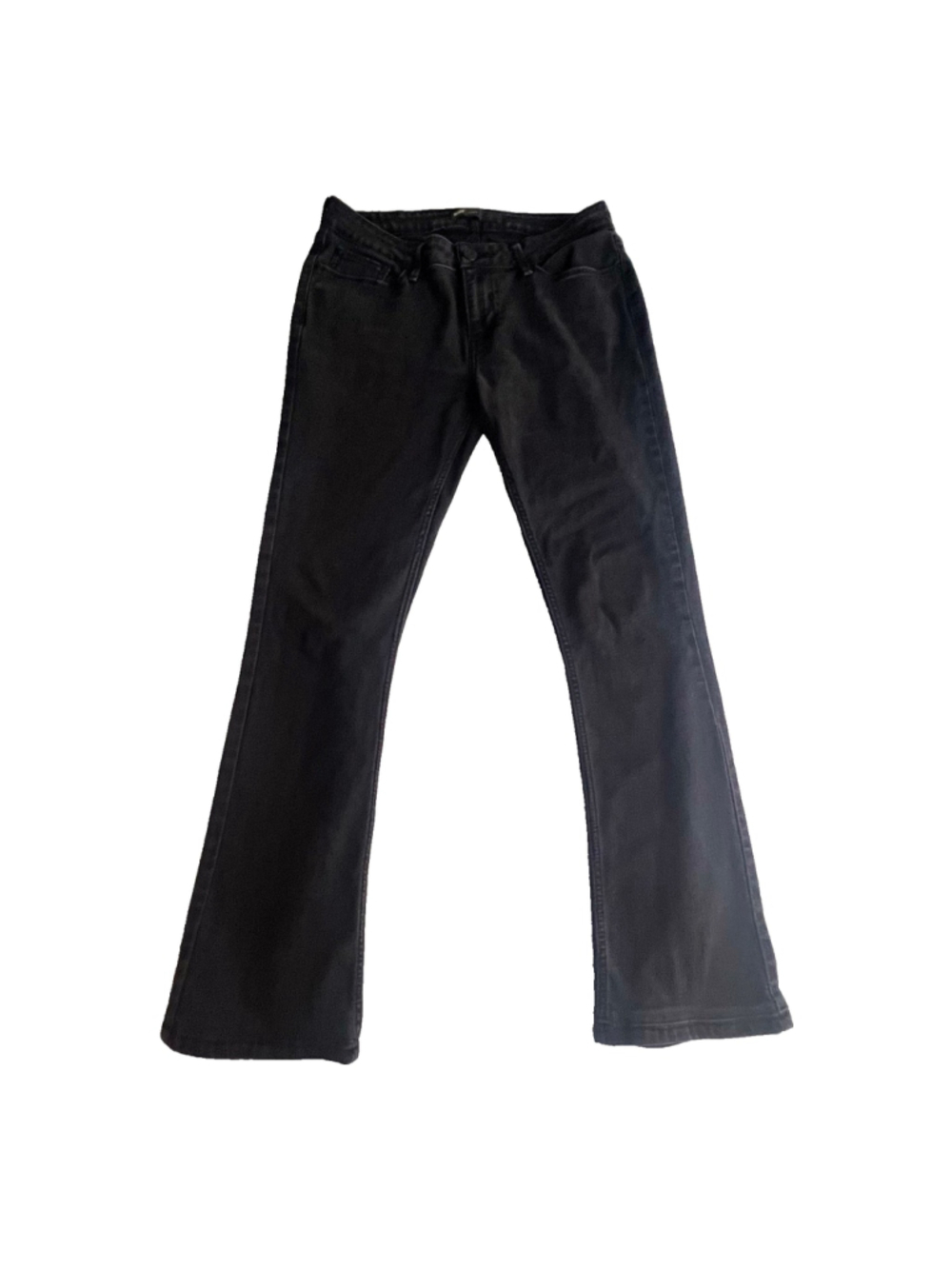 Levi's Womens Bootcut Legging Soft Black Jeans Classic Comfort Slimming W31 L32 - Picture 2 of 13